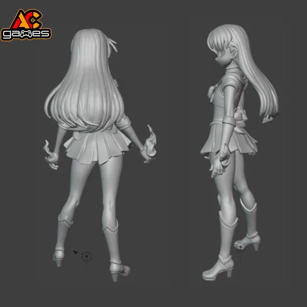 Mô Hình 3D Sailor Mars - Thủy Thủ Sao Hỏa - Image 2
