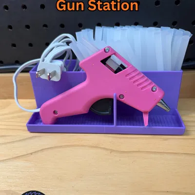 Đế Súng Keo Nóng Mini & Trạm Thủ Công Có Quản Lý Dây