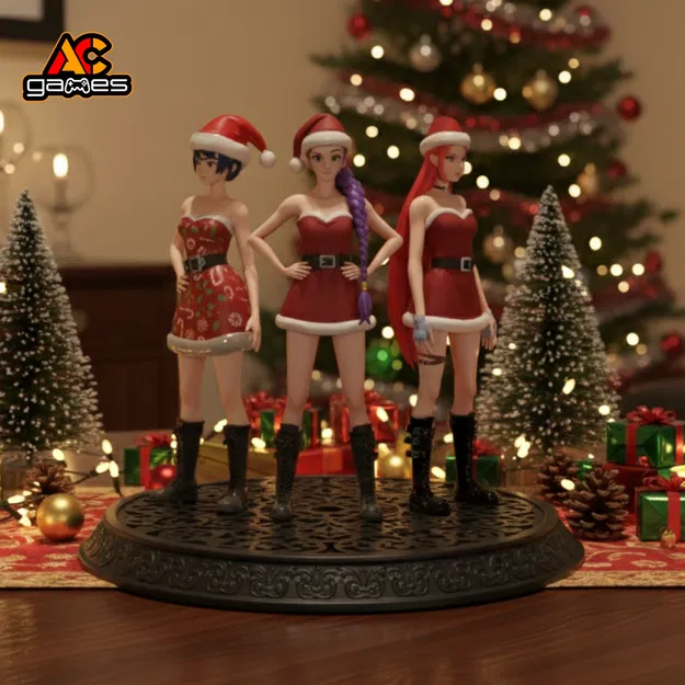 Mô hình Kpop Demon Hunters Giáng Sinh Zoey, Mira, Rumi - Image 1