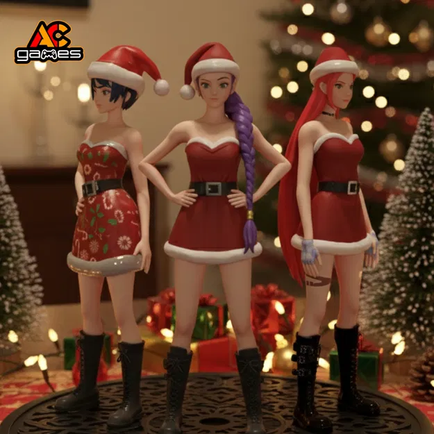 Mô hình Kpop Demon Hunters Giáng Sinh Zoey, Mira, Rumi - Image 2