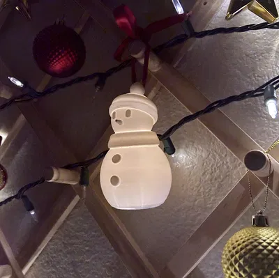 Ông Già Tuyết Đèn Tealight - Đồ Trang Trí Lễ Hội Phát Sáng In 3D