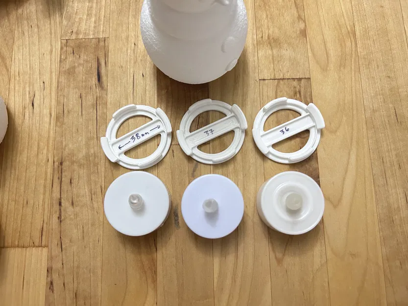 Ông Già Tuyết Đèn Tealight - Đồ Trang Trí Lễ Hội Phát Sáng In 3D - Image 6