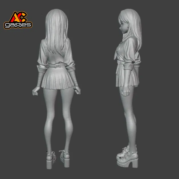 Rei – Mô Hình Nữ Sinh Anime STL Để In 3D - Image 2