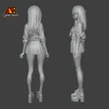 Rei – Mô Hình Nữ Sinh Anime STL Để In 3D - Thumbnail 2