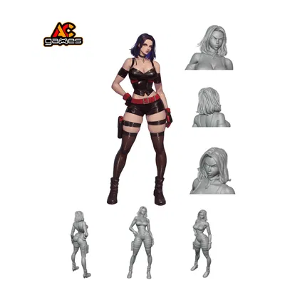 Nyx - Mô Hình Anime Tactical Girl STL Để In 3D