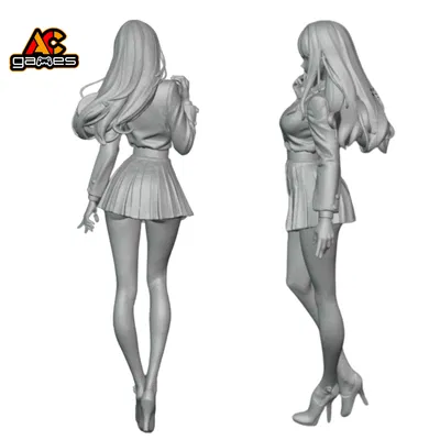 Mô Hình STL "Cô Gái Đồng Phục Thì Thầm"