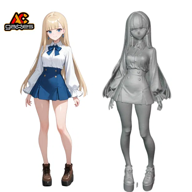 Airi – Nữ sinh anime ngọt ngào STL để in 3D - Image 1