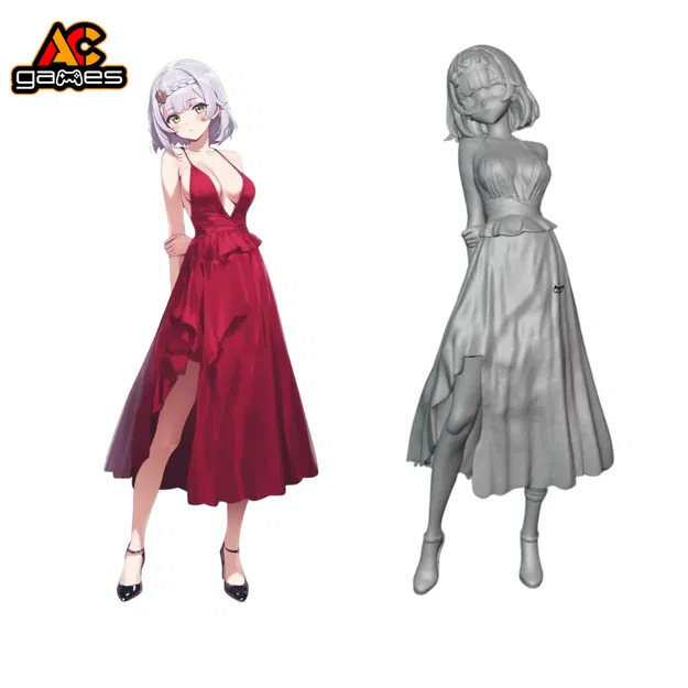 Mô hình Noelle Váy Đỏ Genshin Impact - Image 1
