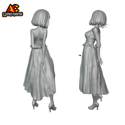 Mô hình Noelle Váy Đỏ Genshin Impact