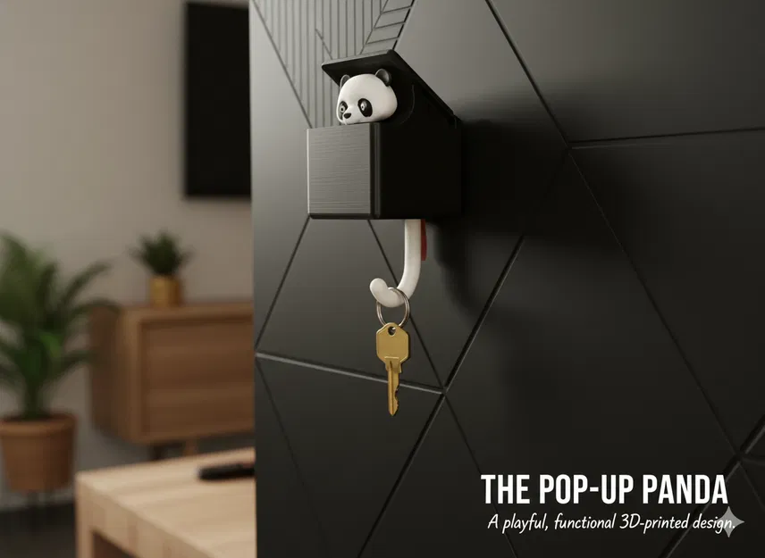 Móc Treo Chìa Khóa Gấu Trúc (Nhảy Ra) - Image 1