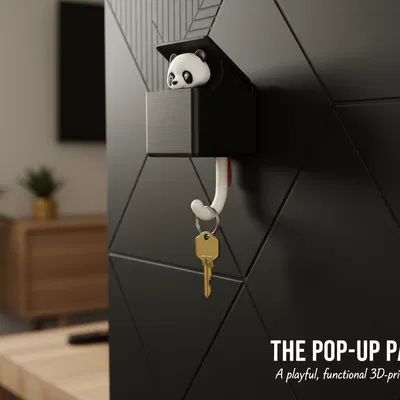 Móc Treo Chìa Khóa Gấu Trúc (Nhảy Ra)