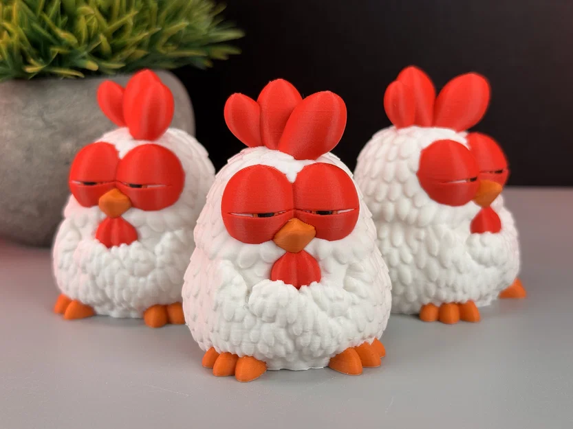 Gà "Cool" - Mô hình in 3D độc đáo - Image 1