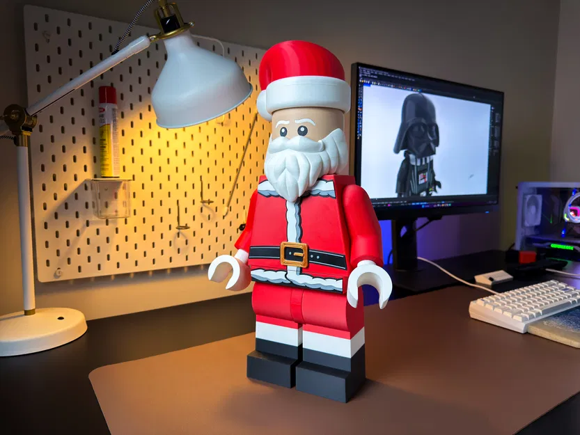 Mô Hình Ông Già Noel Miễn Phí, Có Thể Lắp Ráp! - Image 2