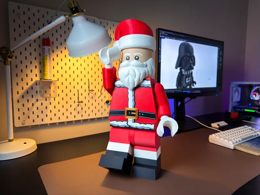 Mô Hình Ông Già Noel Miễn Phí, Có Thể Lắp Ráp! - Image 3