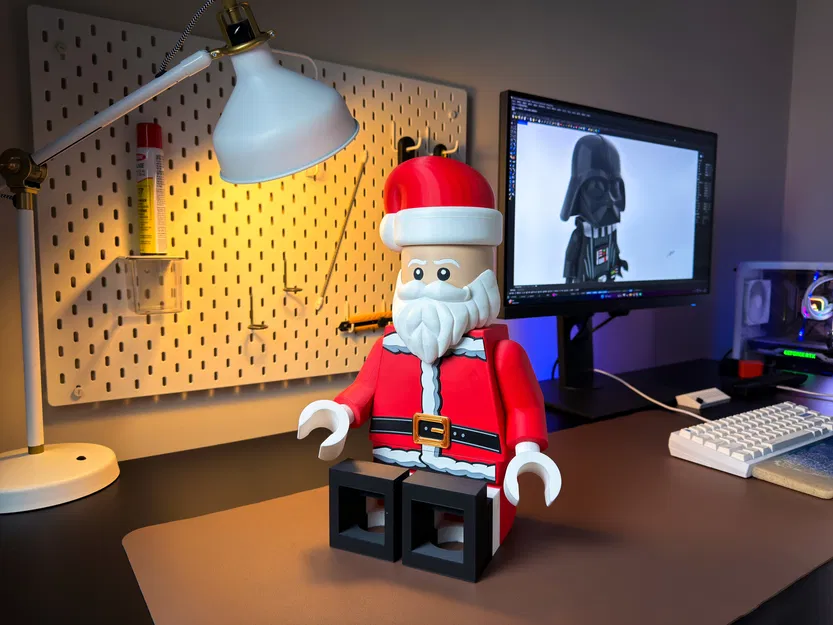 Mô Hình Ông Già Noel Miễn Phí, Có Thể Lắp Ráp! - Image 5