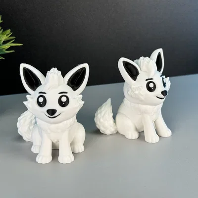 Mô hình Sói 3D (In đơn hoặc đa màu)