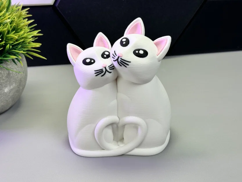 Mô Hình "Hai Bé Mèo Yêu Nhau" - Image 1