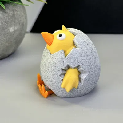 Gà Con Nhìn Ra Từ Trứng