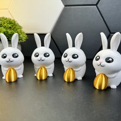 Thỏ Phục Sinh Dễ Thương Cùng Quả Trứng