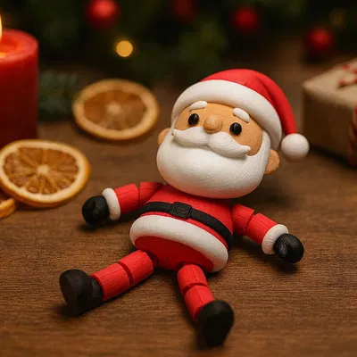 Ông Già Noel Khớp Nối – Đồ Chơi Giáng Sinh Dễ Thương