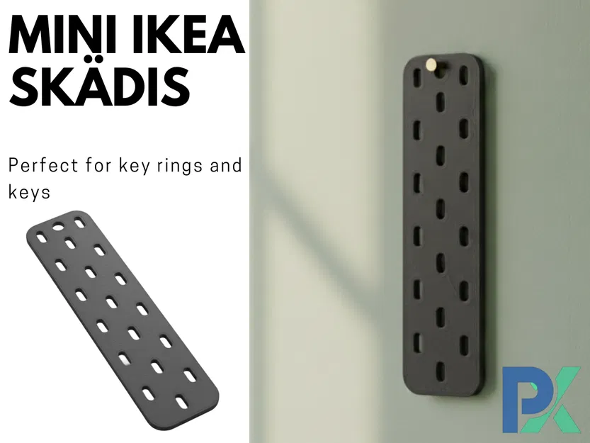 Mini IKEA Skadis - Đế Tổ Chức Đồ Đạc Nhỏ Gọn In 3D - Image 1
