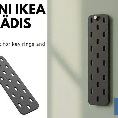 Mini IKEA Skadis - Đế Tổ Chức Đồ Đạc Nhỏ Gọn In 3D