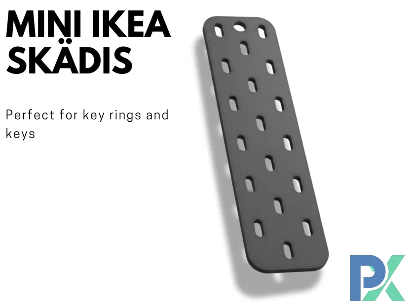 Mini IKEA Skadis - Đế Tổ Chức Đồ Đạc Nhỏ Gọn In 3D - Image 3