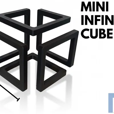 Khối Lập Phương Vô Cực Mini - Mẫu In 3D Độc Đáo