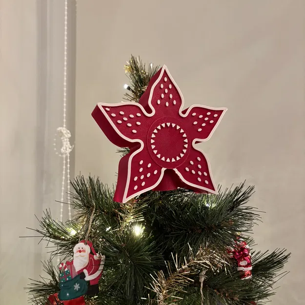 Đỉnh Cây Thông Noel Hình Đầu Demogorgon (Stranger Things) - Image 1