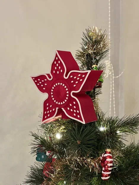 Đỉnh Cây Thông Noel Hình Đầu Demogorgon (Stranger Things) - Image 3