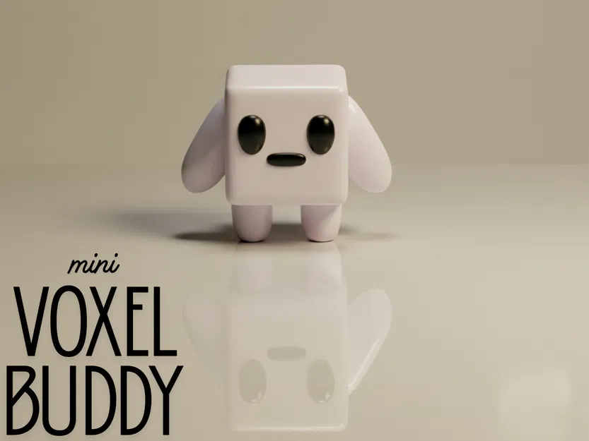 Mini Voxel Buddy – Bạn Đồng Hành Tối Giản 3D - Image 2
