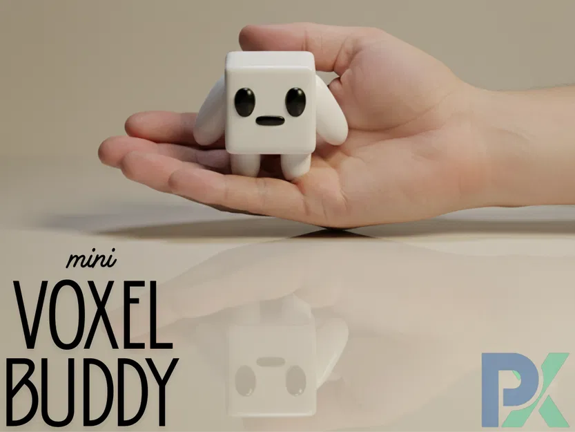 Mini Voxel Buddy – Bạn Đồng Hành Tối Giản 3D - Image 3