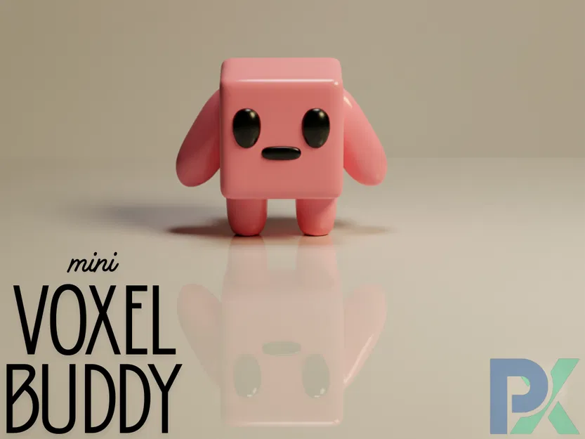 Mini Voxel Buddy – Bạn Đồng Hành Tối Giản 3D - Image 4