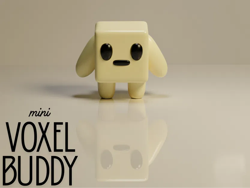 Mini Voxel Buddy – Bạn Đồng Hành Tối Giản 3D - Image 5
