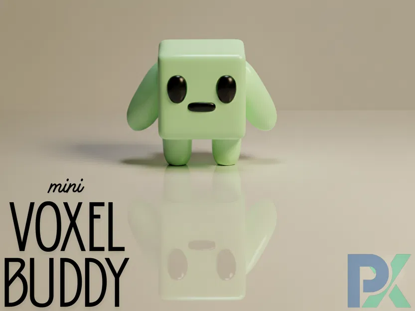 Mini Voxel Buddy – Bạn Đồng Hành Tối Giản 3D - Image 7