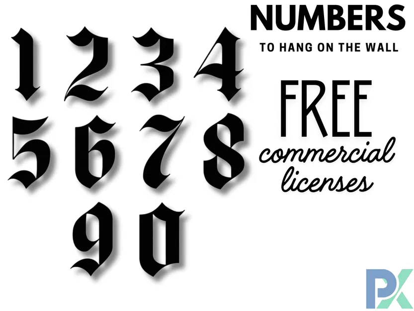 Chữ số để treo tường - Image 1