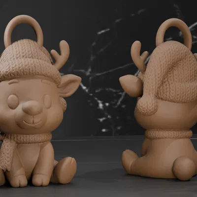 Tuần Lộc Mùa Đông - Trang Trí Giáng Sinh - 4 Kiểu Vệt Len