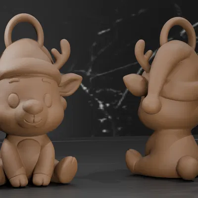 Tuần Lộc Mùa Đông - Trang Trí Giáng Sinh - 4 Kiểu Vệt Len