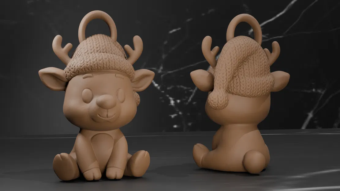 Tuần Lộc Mùa Đông - Trang Trí Giáng Sinh - 4 Kiểu Vệt Len - Image 3