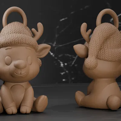 Tuần Lộc Mùa Đông - Trang Trí Giáng Sinh - 4 Kiểu Vệt Len