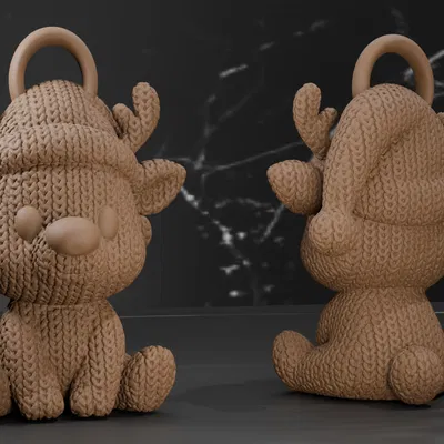 Tuần Lộc Mùa Đông - Trang Trí Giáng Sinh - 4 Kiểu Vệt Len