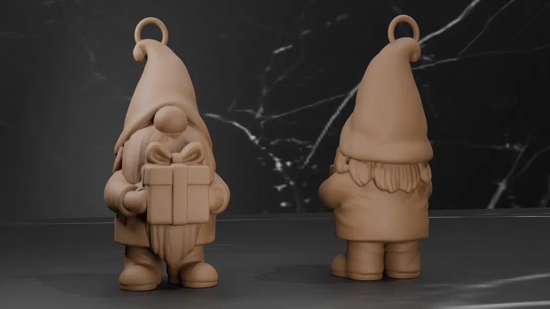 Móc Treo Giáng Sinh Hình Người Lùn - Họa Tiết Dệt Kim - 3 Kiểu - Image 3