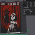 Tấm Biển "Not Today Jesus" - Thumbnail 2