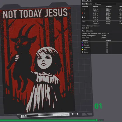 Tấm Biển "Not Today Jesus"