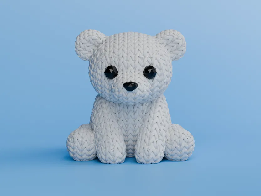 Gấu Bắc Cực Đan Len - Image 1