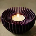 Chân Nến Tuabin Sunburst Tạo Bóng | Đựng Nến Tealight - Thumbnail 1