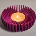 Chân Nến Tuabin Sunburst Tạo Bóng | Đựng Nến Tealight - Thumbnail 2