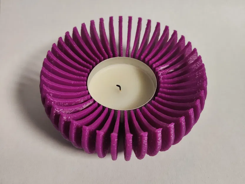 Chân Nến Tuabin Sunburst Tạo Bóng | Đựng Nến Tealight - Image 3