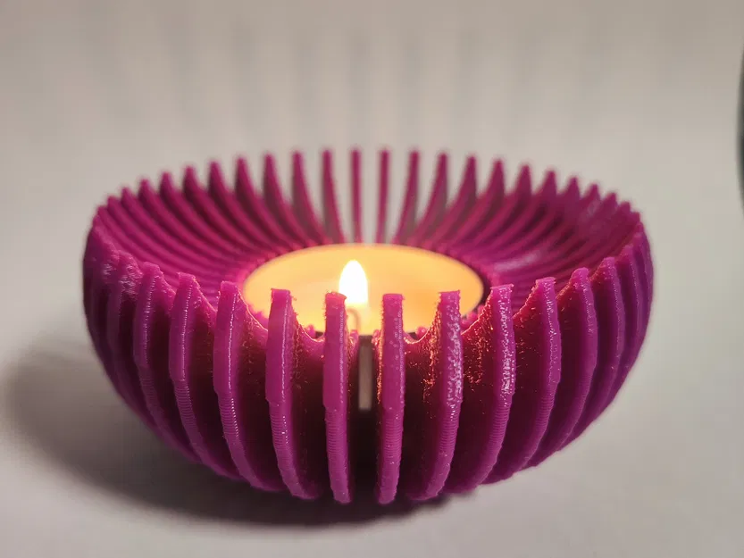 Chân Nến Tuabin Sunburst Tạo Bóng | Đựng Nến Tealight - Image 4