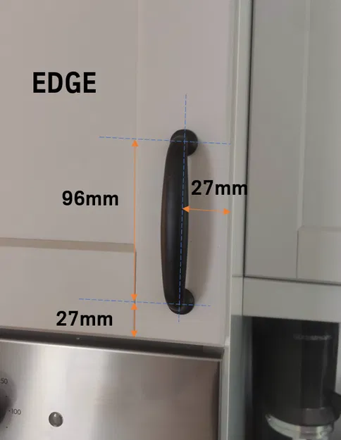 Khuôn mẫu khoan lỗ tay nắm ENERYDA cho tủ IKEA LERHYTTAN - Image 1